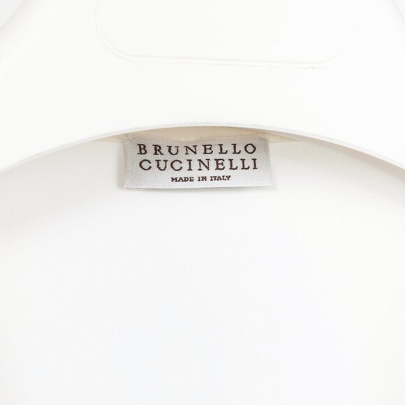 Brunello Cucinelli SS/17 White Silk Monili Eyelash-Fringe Tank - Picture 7 of 12